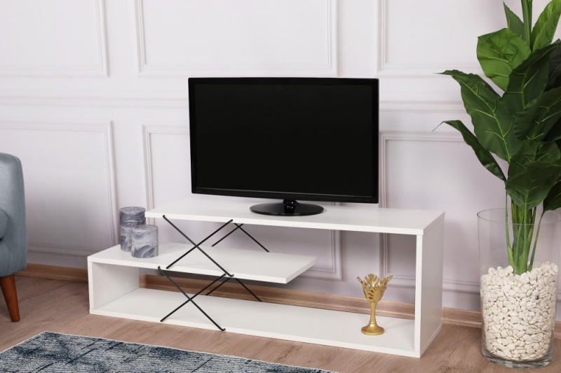 TV stolek Zigzag - White
