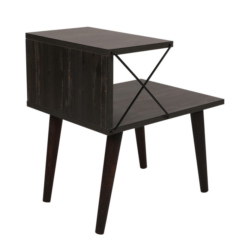 Noční stolek Cross - Dark Brown