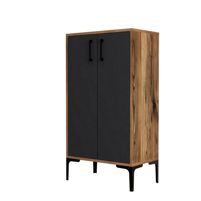 Botník Prag - Walnut, Anthracite