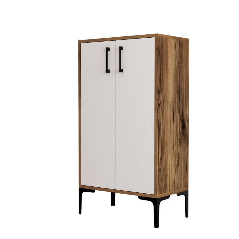 Botník Prag - Walnut, White