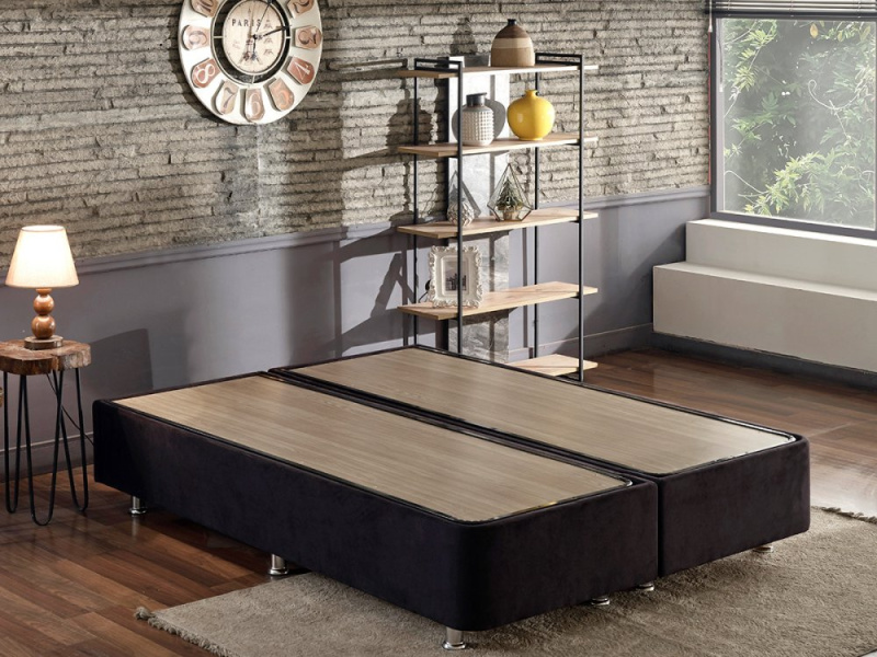 Rám dvoulůžkové postele Ela Double - Black (150 x 200)