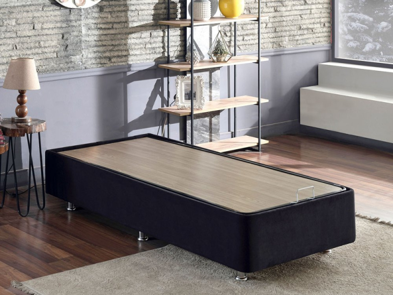 Rám jednolůžkové postele Ela Single - Black (120 x 200)