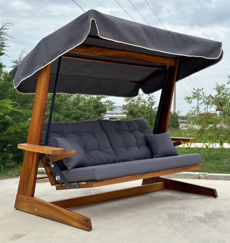 Garden Triple Swing Chair Sia 2400 - Anthracite