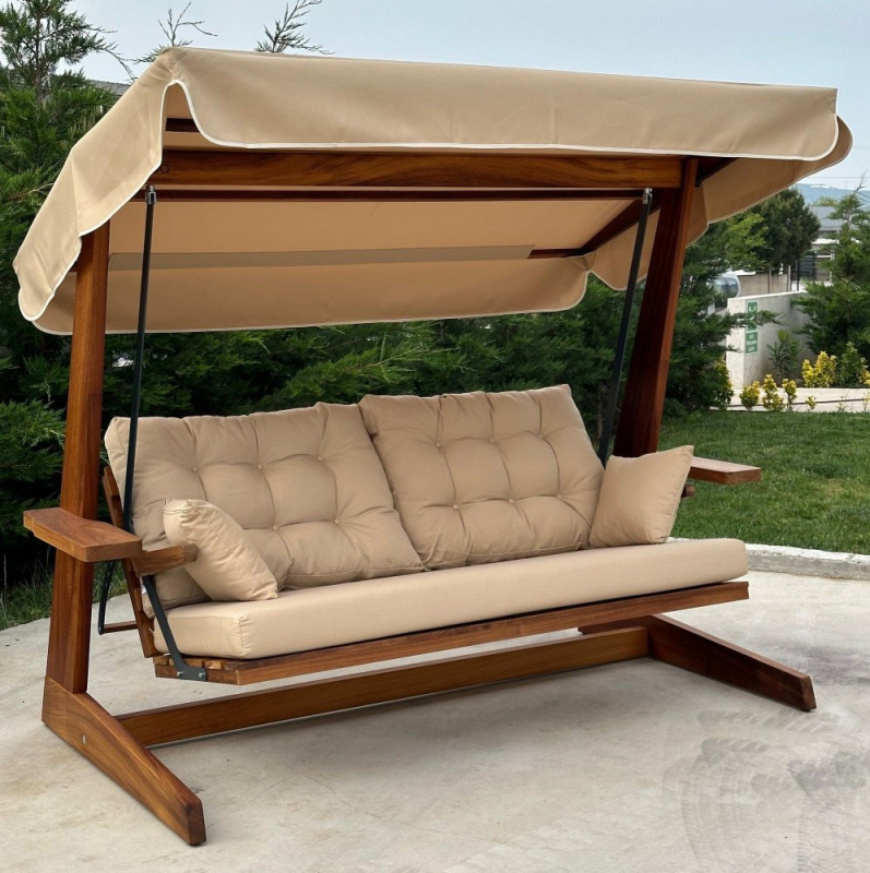 Garden Triple Swing Chair Sia 2400 - Camel