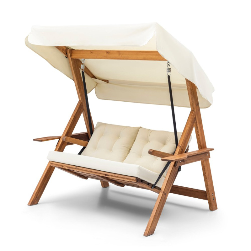 Garden Double Swing Chair Galata Swing S2 - Cream