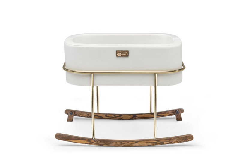 Cradle Hier Metal - White, Gold
