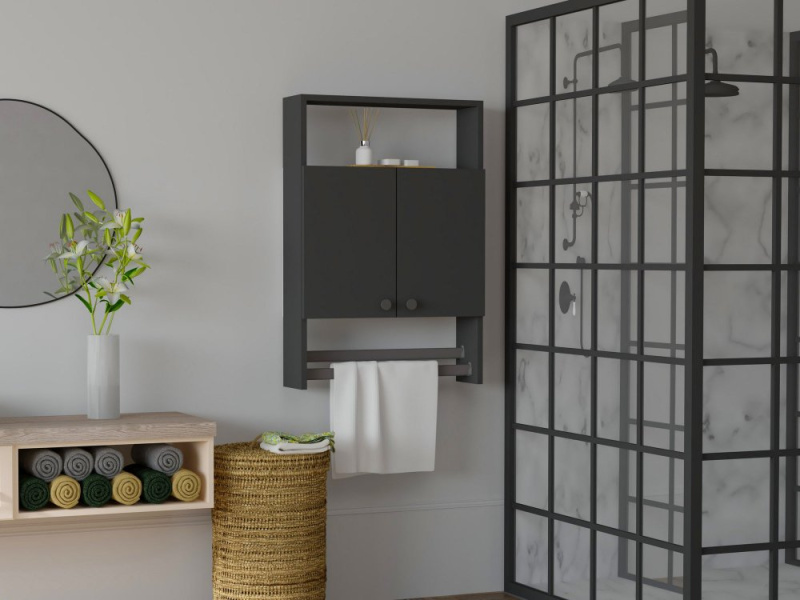 Koupelnová skříňka Ela - Anthracite v2