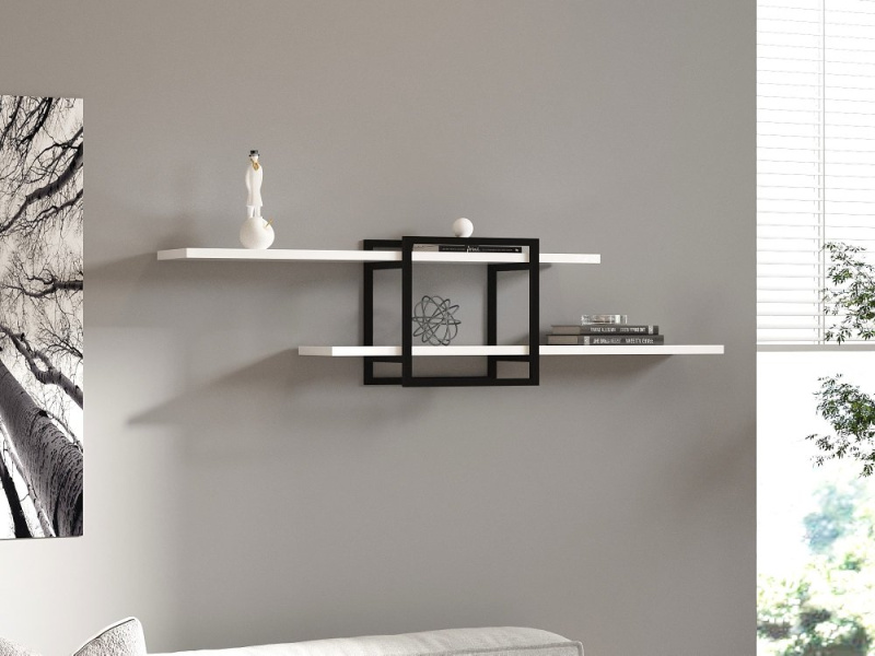 Nástěnná police Mone - White