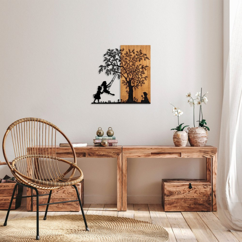 Dekorativní dřevěný doplněk na zeď The Tree And The Shaking Children