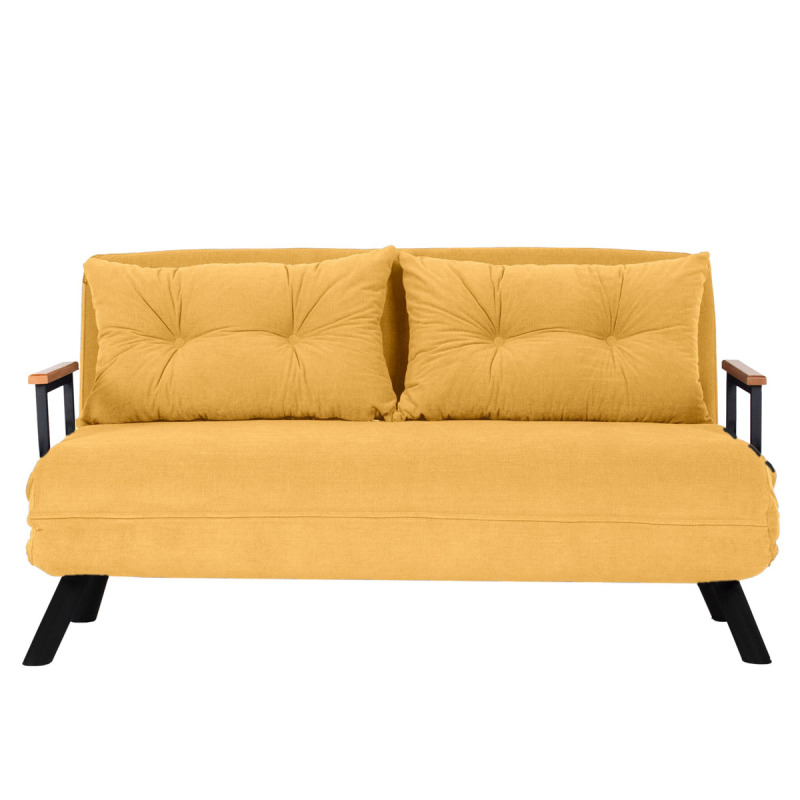 Dvoumístná rozkládací pohovka Sando 2-Seater - Mustard