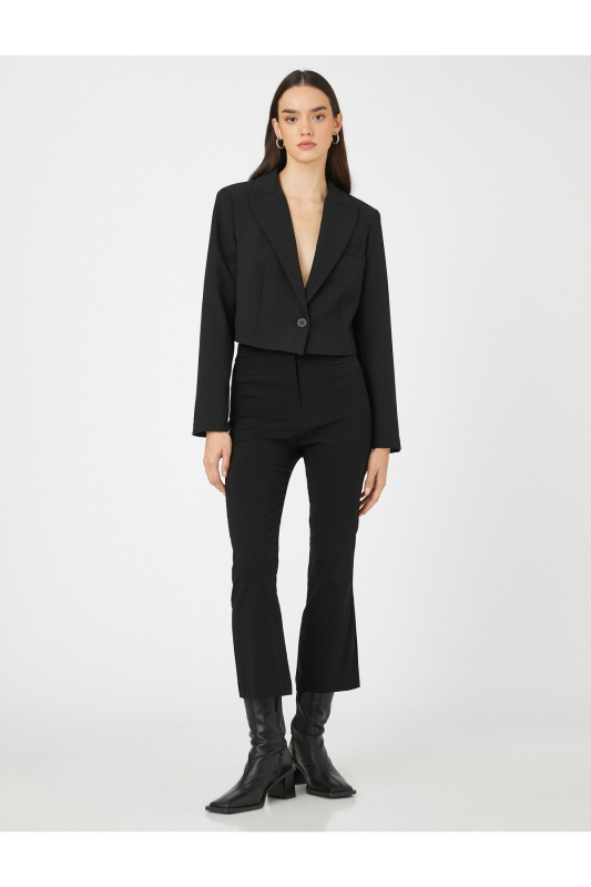 Koton Pocket Detailní kalhoty Crop Flare