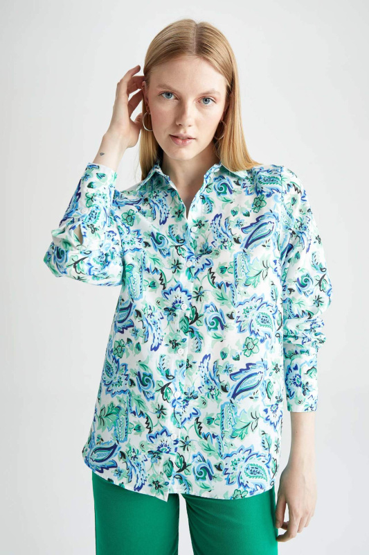 Košile s dlouhým rukávem DEFACTO Regular Fit