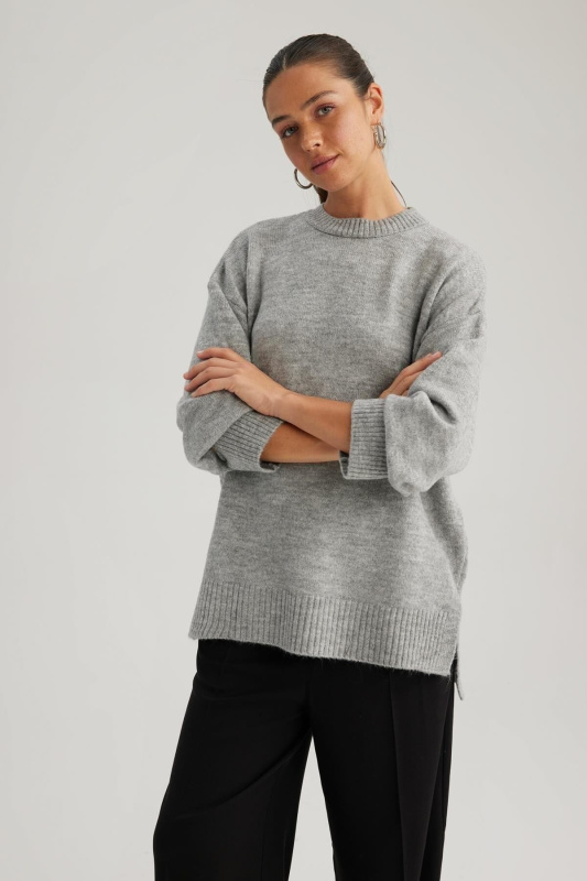 DEFACTO Relax Fit Crew Neck Sweater Tunic