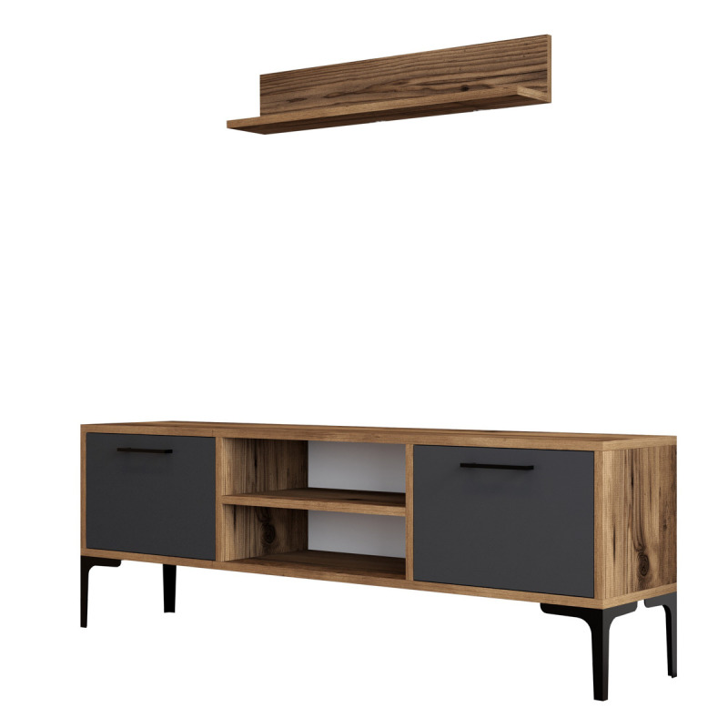 TV stěna / Sestava pod TV Riga - Anthracite