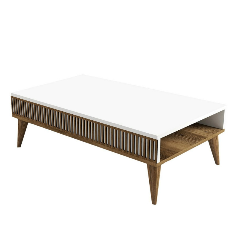 Konferenční stolek Milan - Walnut, White