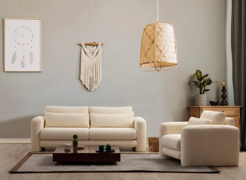 Trojmístná pohovka Lily Beige - 3