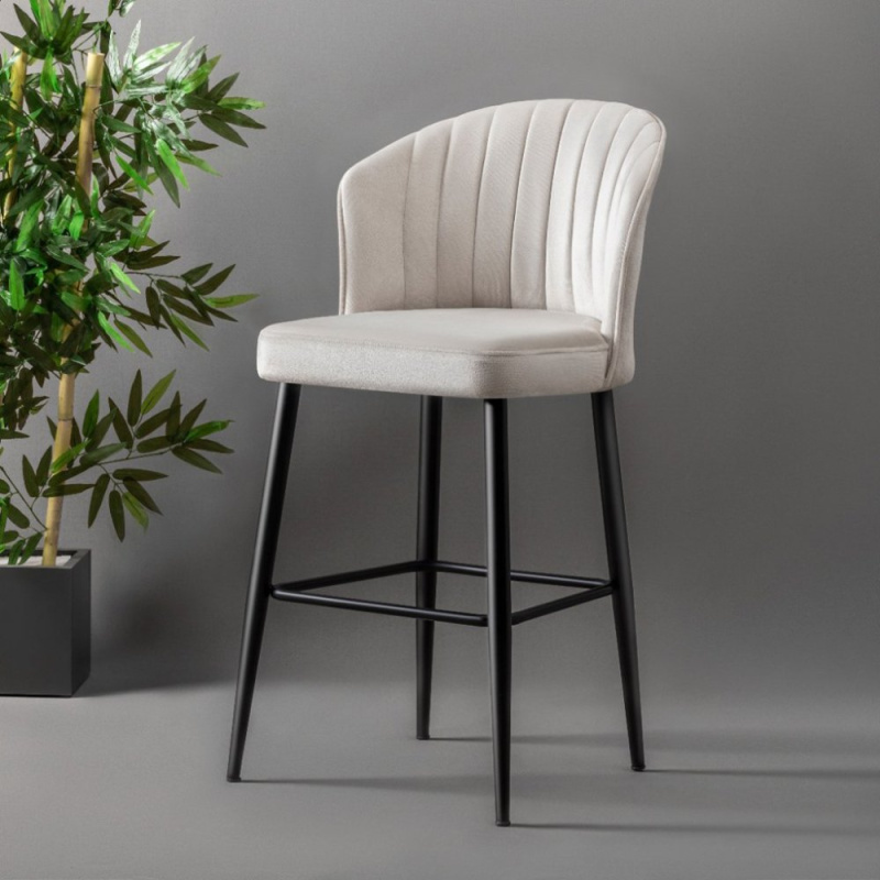 Bar Stool Set (4 Pieces) Rubi - Cream