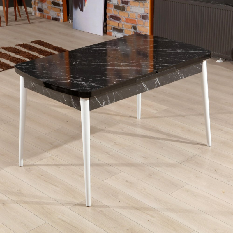 Extendable Dining Table Bendir - White