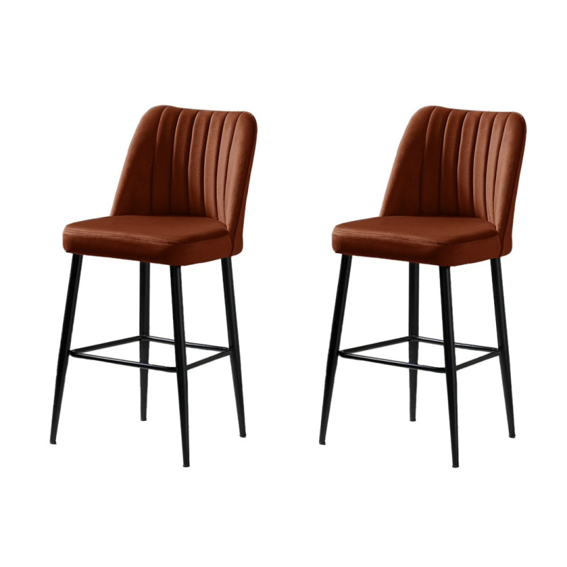 Bar Stool Set (2 Pieces) Vento - Tile Red