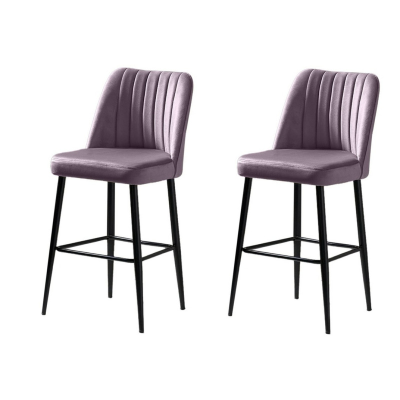 Bar Stool Set (2 Pieces) Vento - Lilac