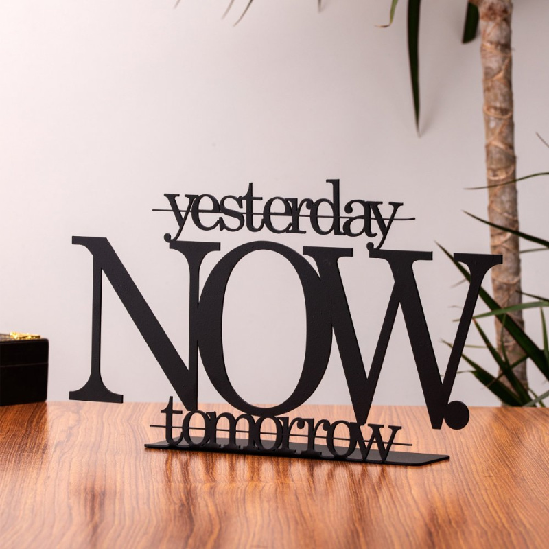 Dekorativní předmět Now Tomorrow - Black