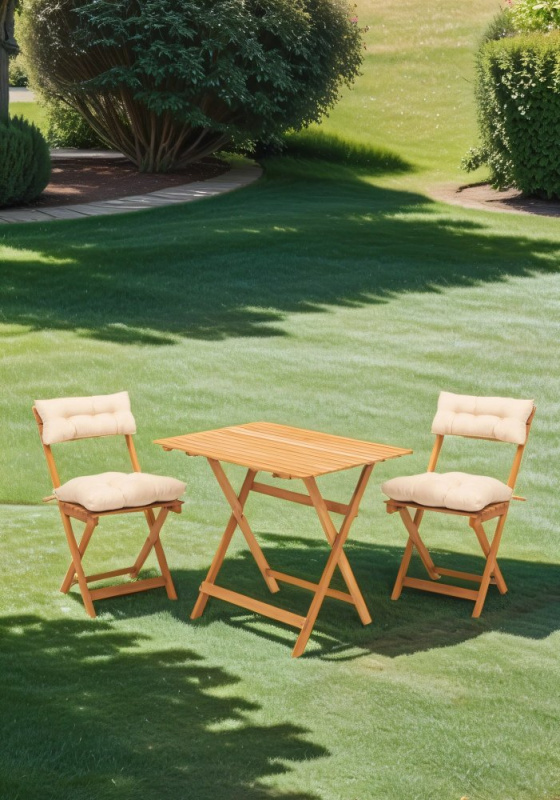 Garden Table & Chairs Set (3 Pieces) My003A