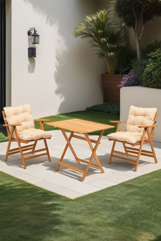 Garden Table & Chairs Set (3 Pieces) My025