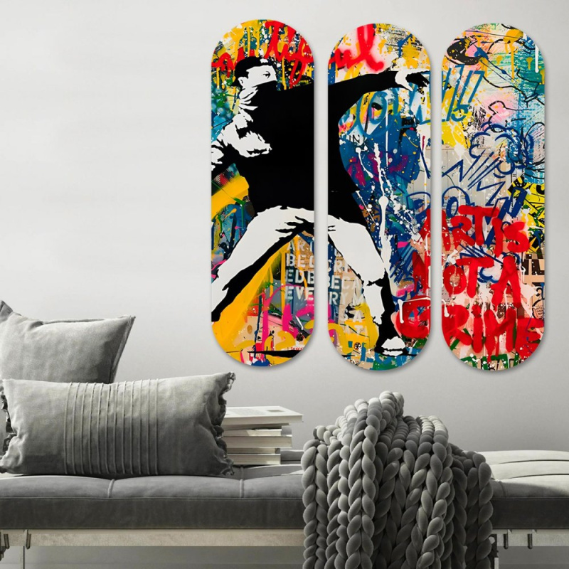 Dekorativní obraz z MDF (3 kusy) 3KY3806