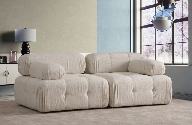 Dvoumístná pohovka Doblo 2 Seater ( L1-1R) Cream Bouclette