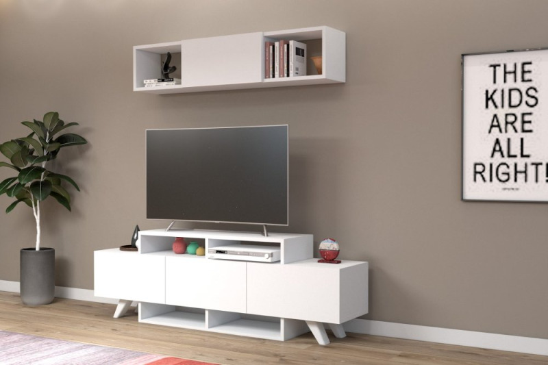 TV stěna / Sestava pod TV Alwin Unit - White