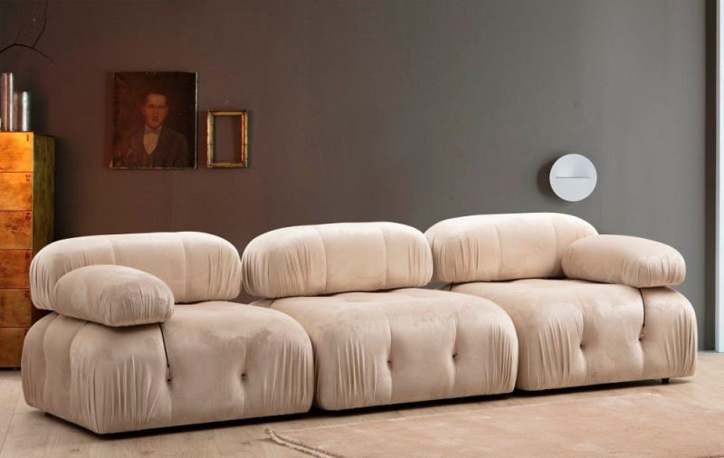 Trojmístná pohovka Bubble 3 Seater ( L1-O1-1R) - Velvet