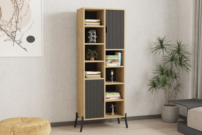 Knihovna Otranto - Sapphire Oak, Antracite
