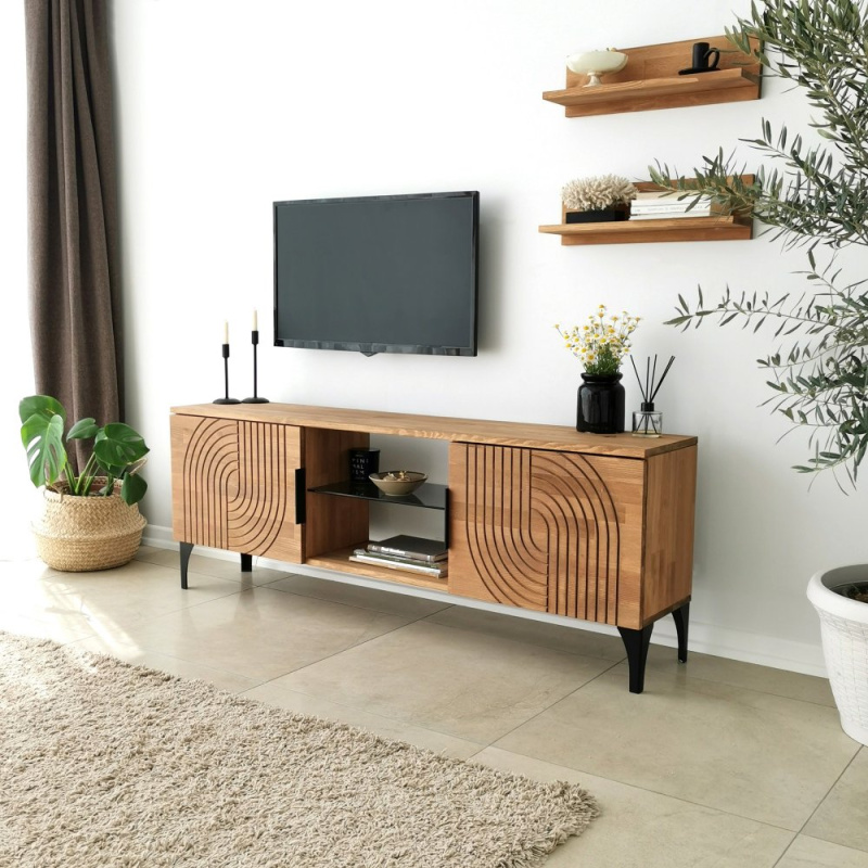 TV stěna / Sestava pod TV Lidya - Oak