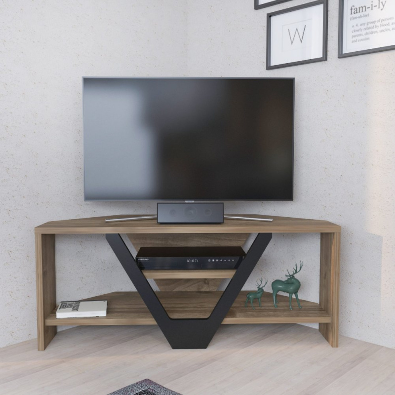 TV stolek Karin - Walnut, Black