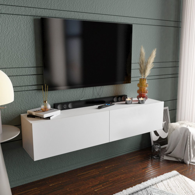 TV stolek Poling - White