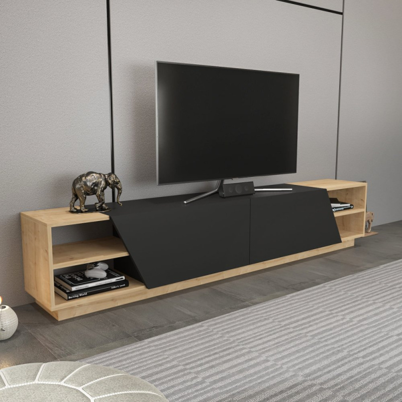 TV stolek Rhodes - Oak, Anthracite