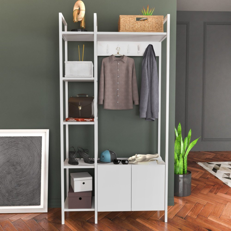 Předsíňová stěna Doga - White