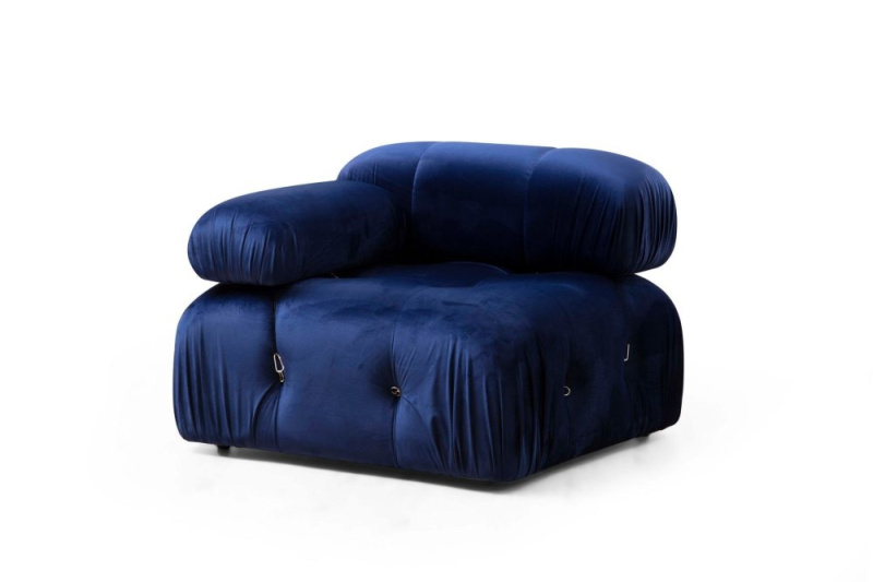 Křeslo / Jednomístná pohovka Bubble L1 - Velvet Blue