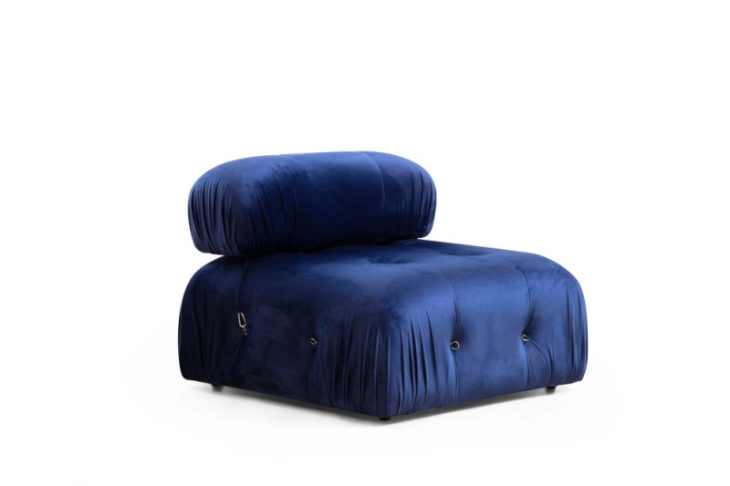 Křeslo / Jednomístná pohovka Bubble O1 - Velvet Blue