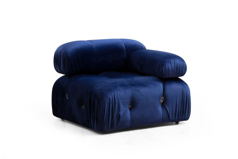 Křeslo / Jednomístná pohovka Bubble 1R - Velvet Blue