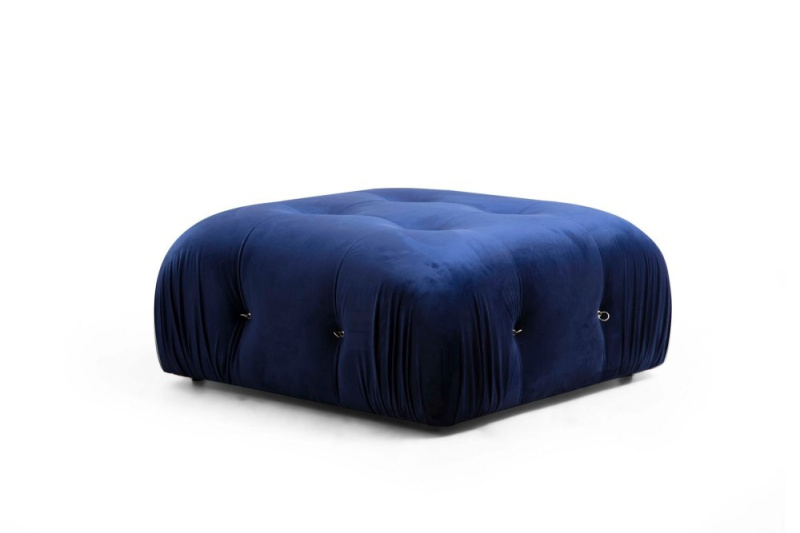 Taburet Bubble Pouffe - Velvet Blue
