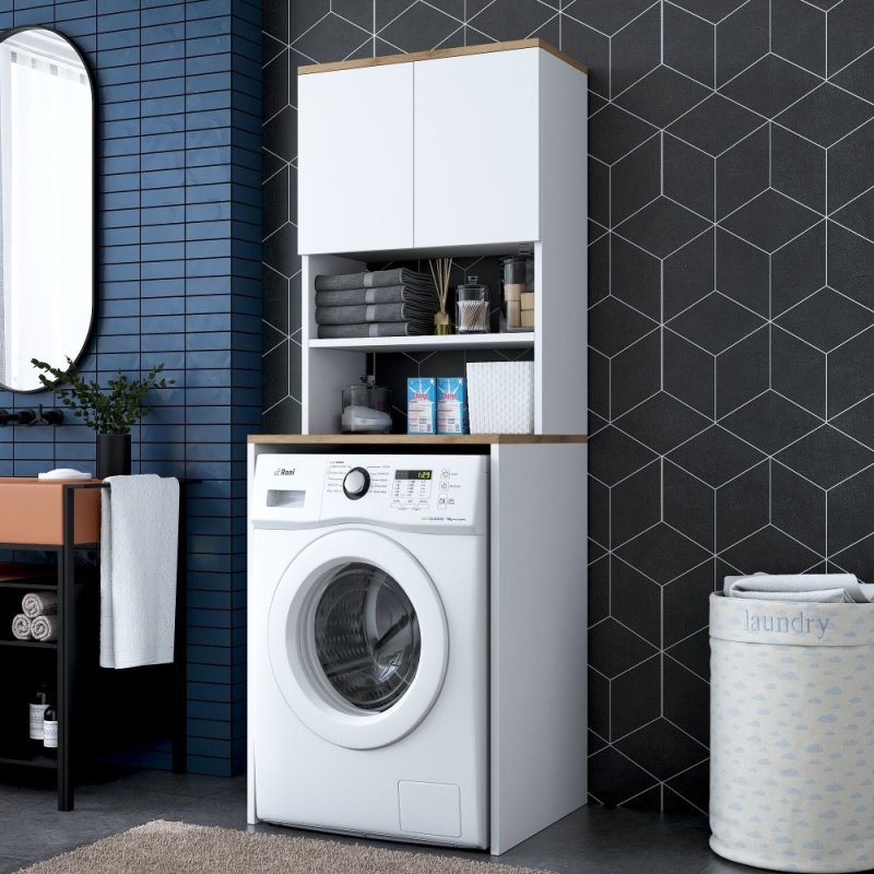 Skříňka na pračku KD101 - 1950 - Walnut