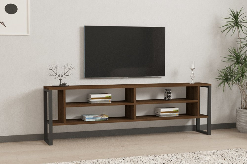 TV stolek Cupe - Walnut