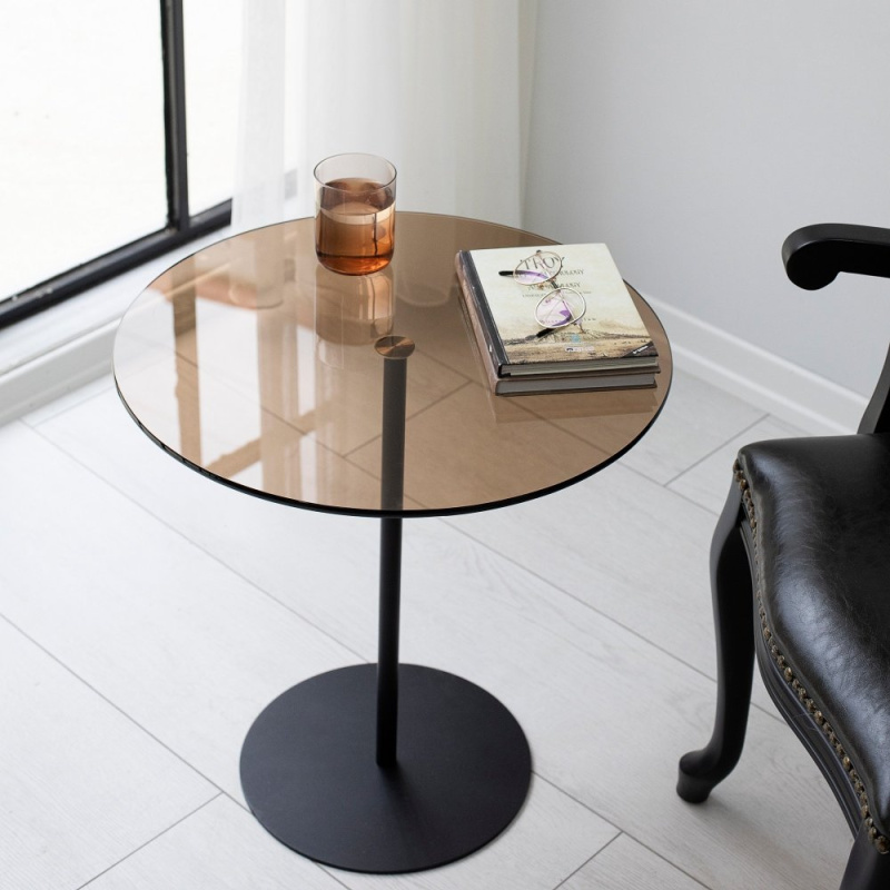 Odkládací stolek / Příruční stolek Chill-Out - Black, Bronze