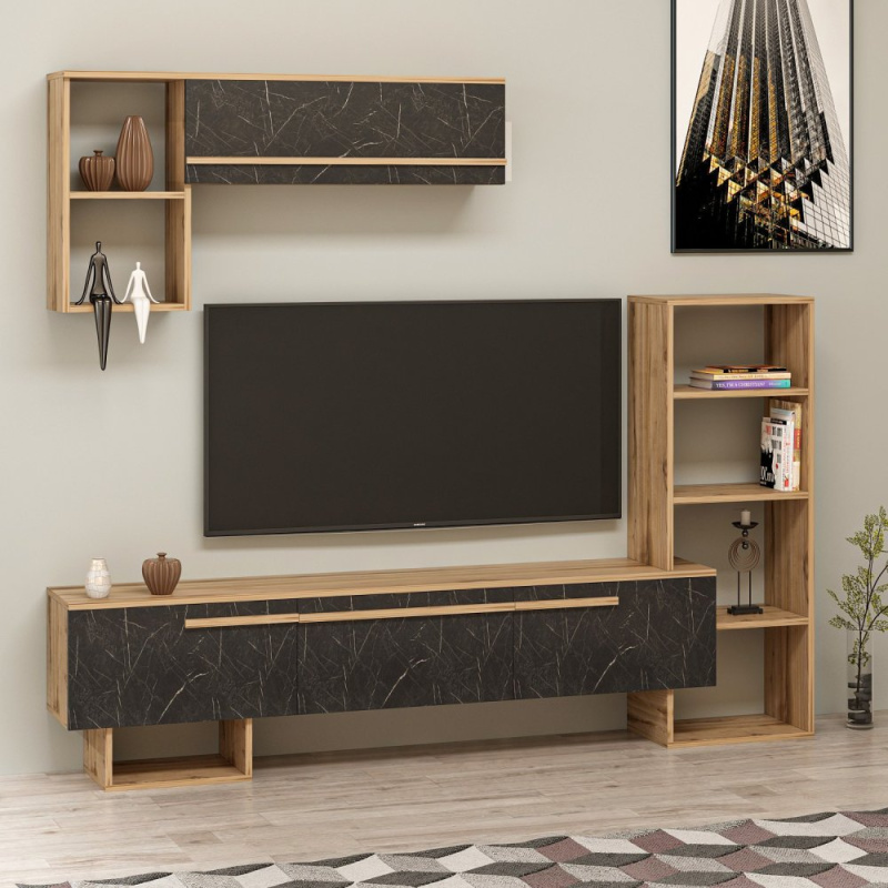 TV stěna / Sestava pod TV Mega - Ciragan, Royal Marble