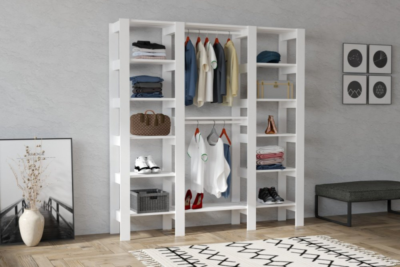 Šatní skříň City - White