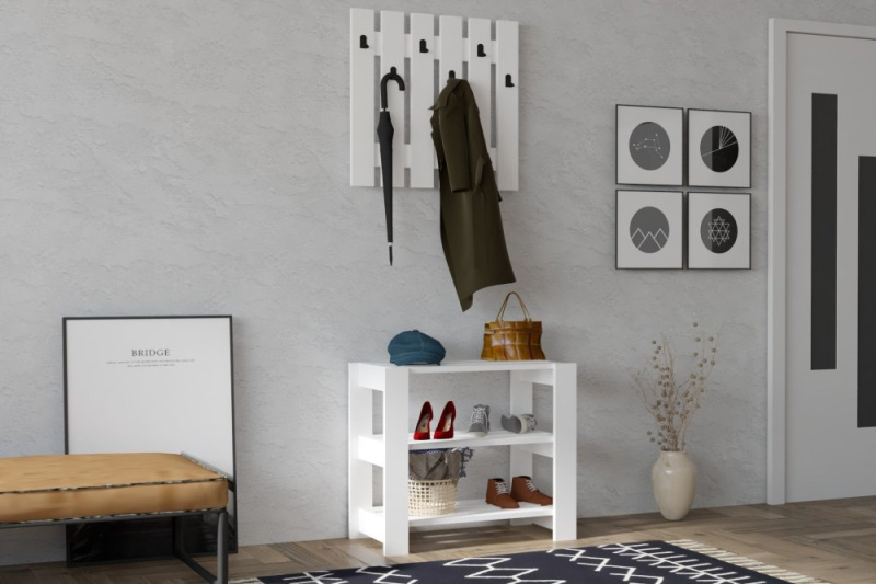 Předsíňová stěna Friends - White