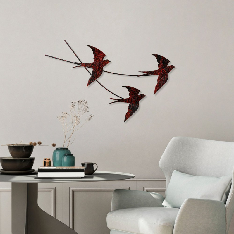 Dekorativní kovový doplněk na zeď Wallow