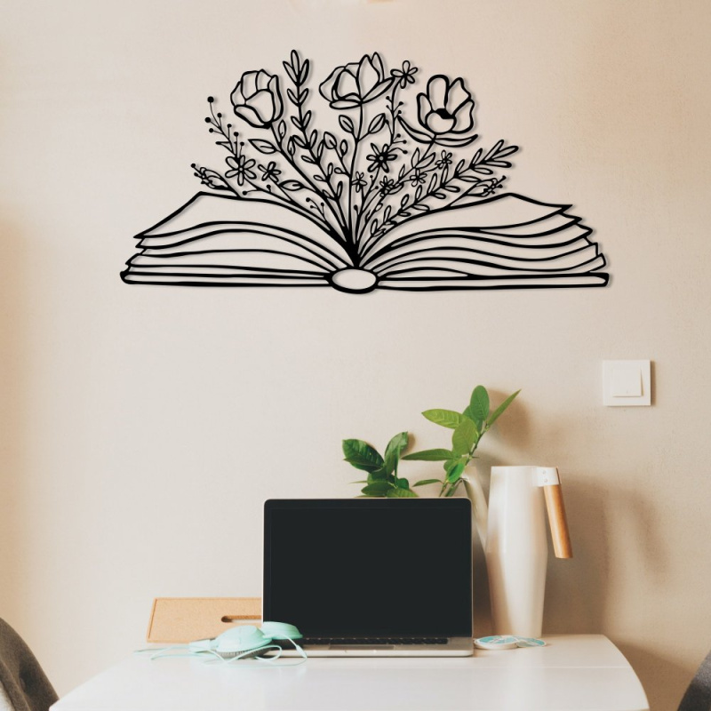 Dekorativní kovový doplněk na zeď Culture Flower