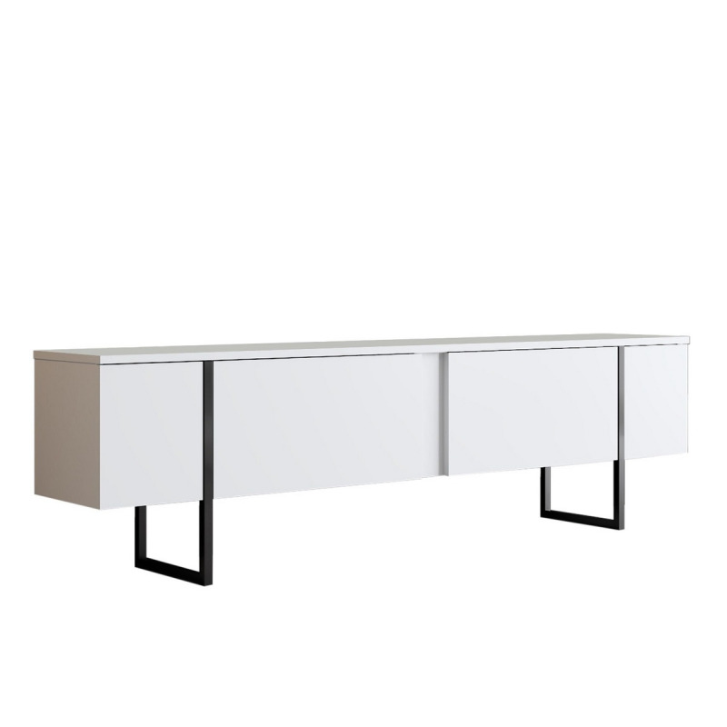 TV stolek Luxe - White, Black